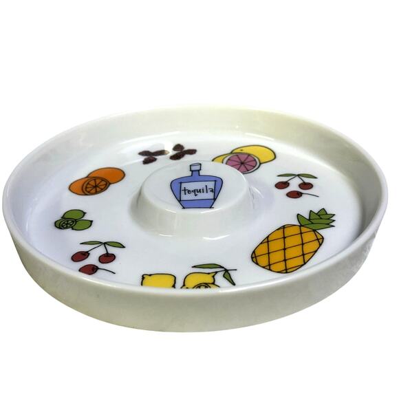 Margarita by Ursula Dodge 1970s Platter Salt Dish & 8 Appetizer Plate Set-Retro - Picture 7 of 16